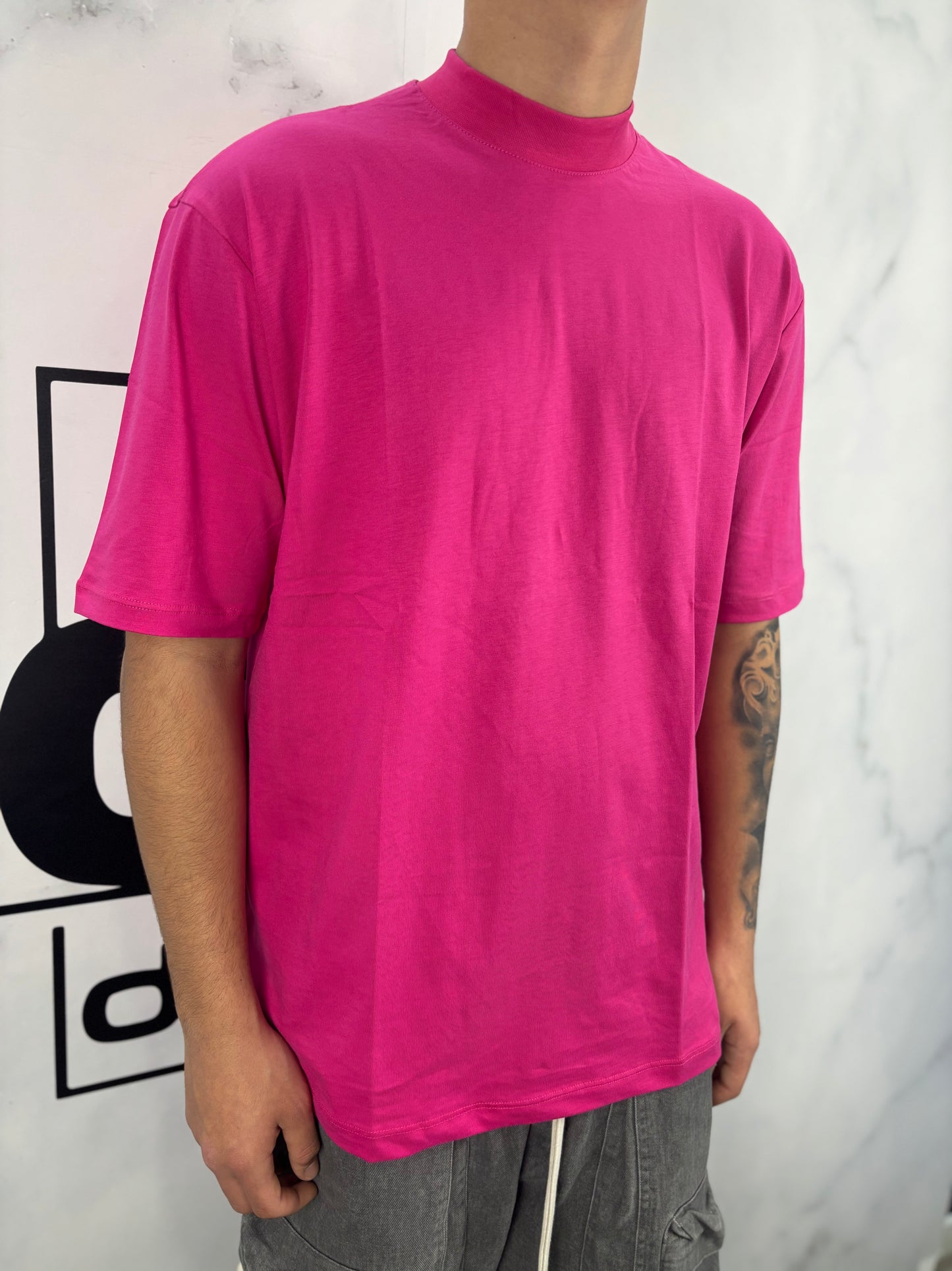 T-Shirt tinta unita collo alto DUCA HOMME