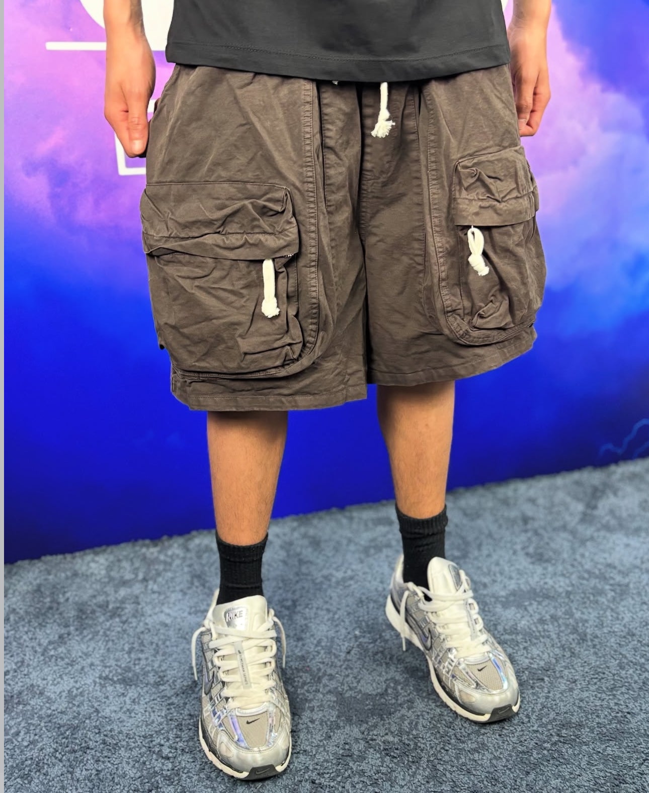 Pantaloncino tasche frontali con zip