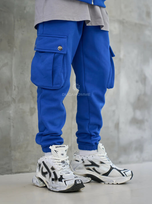 Pantaloni cargo cotone