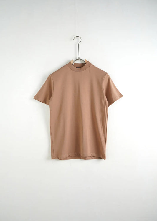 T-shirt tinta unita collo alto