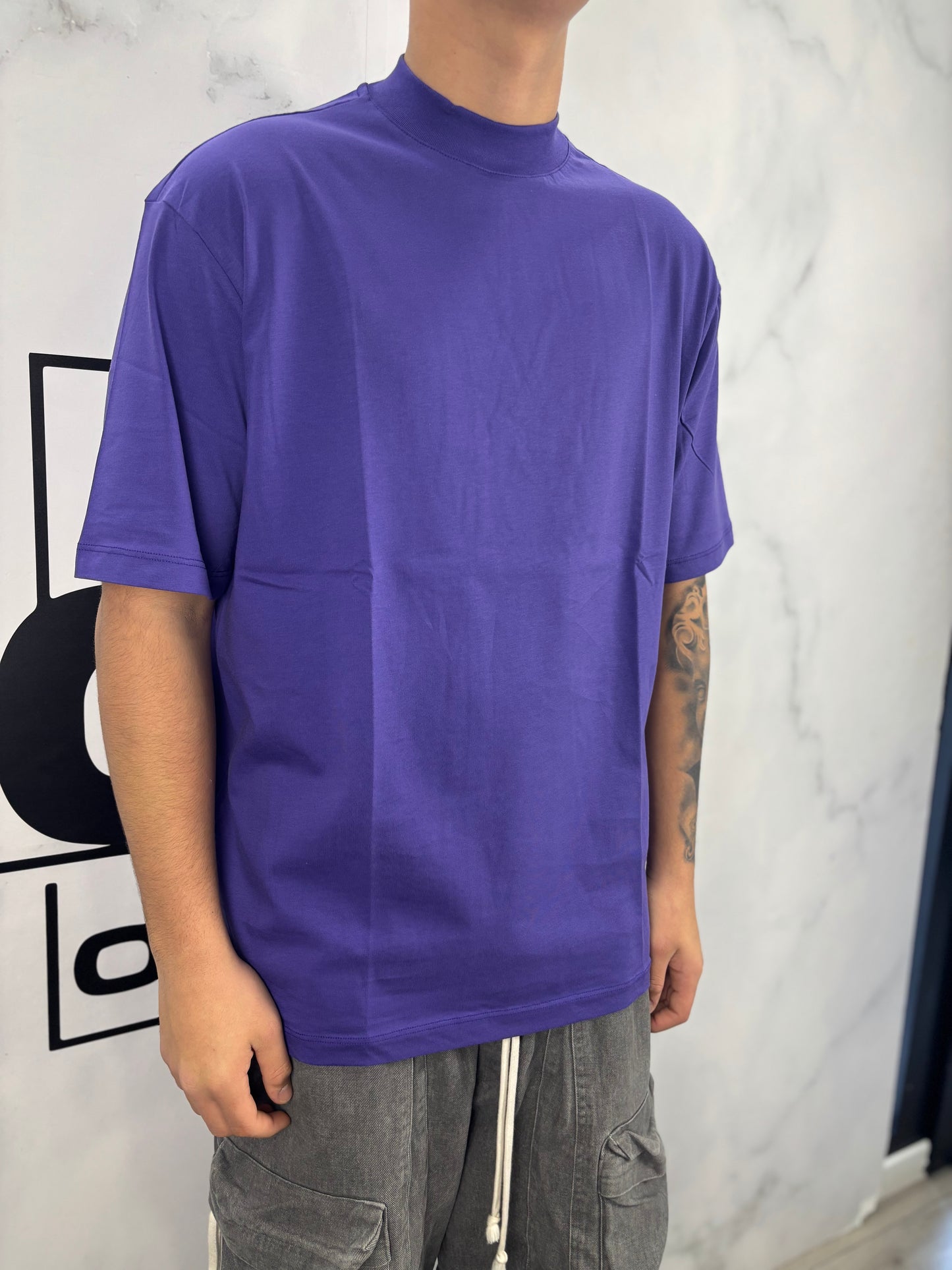 T-shirt collo alto tinta unita DUCHA HOMME