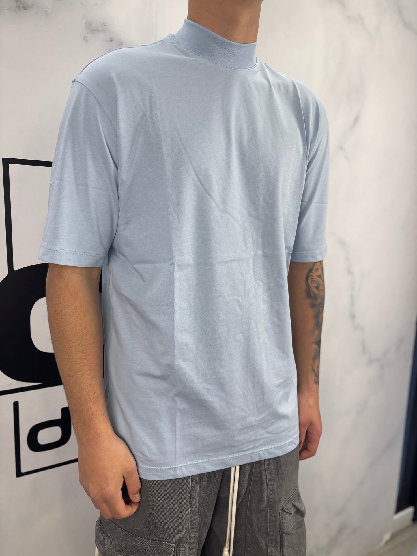 T-shirt collo alto tinta unita DUCA HOMME